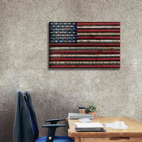 Image of 'One Nation Under God on Metal' by Cindy Jacobs, Canvas Wall Art,40 x 26