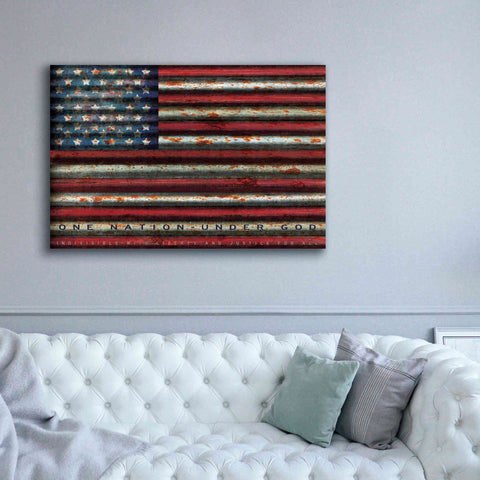 Image of 'One Nation Under God on Metal' by Cindy Jacobs, Canvas Wall Art,60 x 40