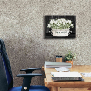 'Farmhouse Tulips' by Cindy Jacobs, Canvas Wall Art,16 x 12