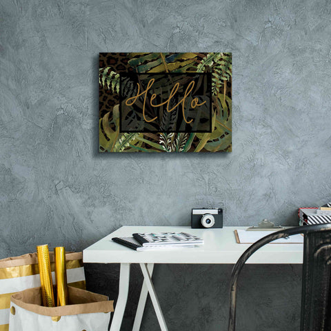 Image of 'Tropical Hello' by Cindy Jacobs, Canvas Wall Art,16 x 12
