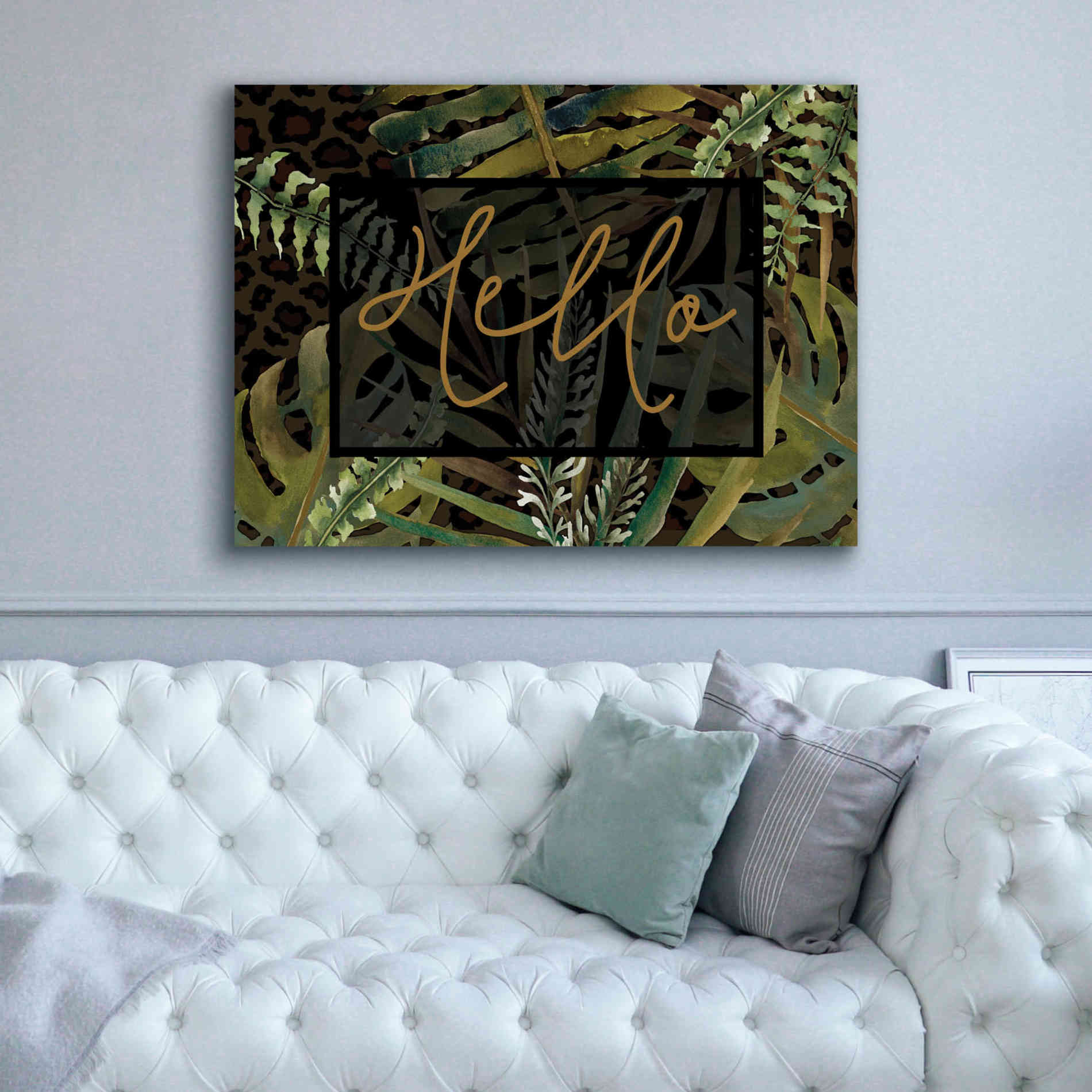 'Tropical Hello' by Cindy Jacobs, Canvas Wall Art,54 x 40