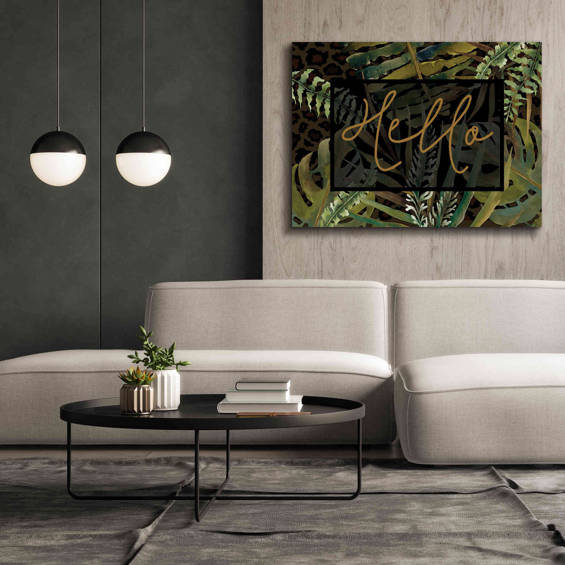 'Tropical Hello' by Cindy Jacobs, Canvas Wall Art,54 x 40