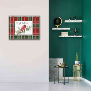 'Merry Christmas Cardinal' by Cindy Jacobs, Canvas Wall Art,34 x 26