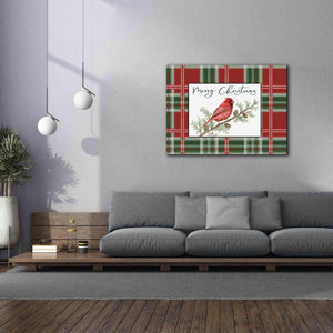 'Merry Christmas Cardinal' by Cindy Jacobs, Canvas Wall Art,54 x 40