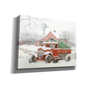 'Windmill Winter' by Cindy Jacobs, Canvas Wall Art