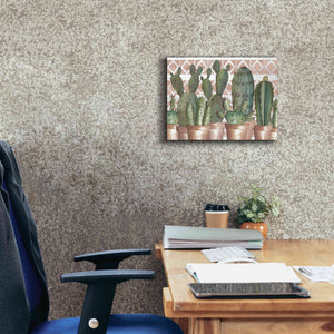 'Geo Succulents' by Cindy Jacobs, Canvas Wall Art,16 x 12