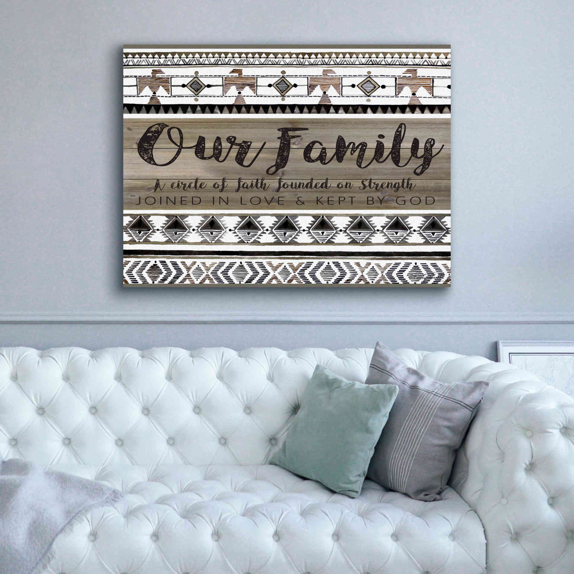 'Our Family' by Cindy Jacobs, Canvas Wall Art,54 x 40