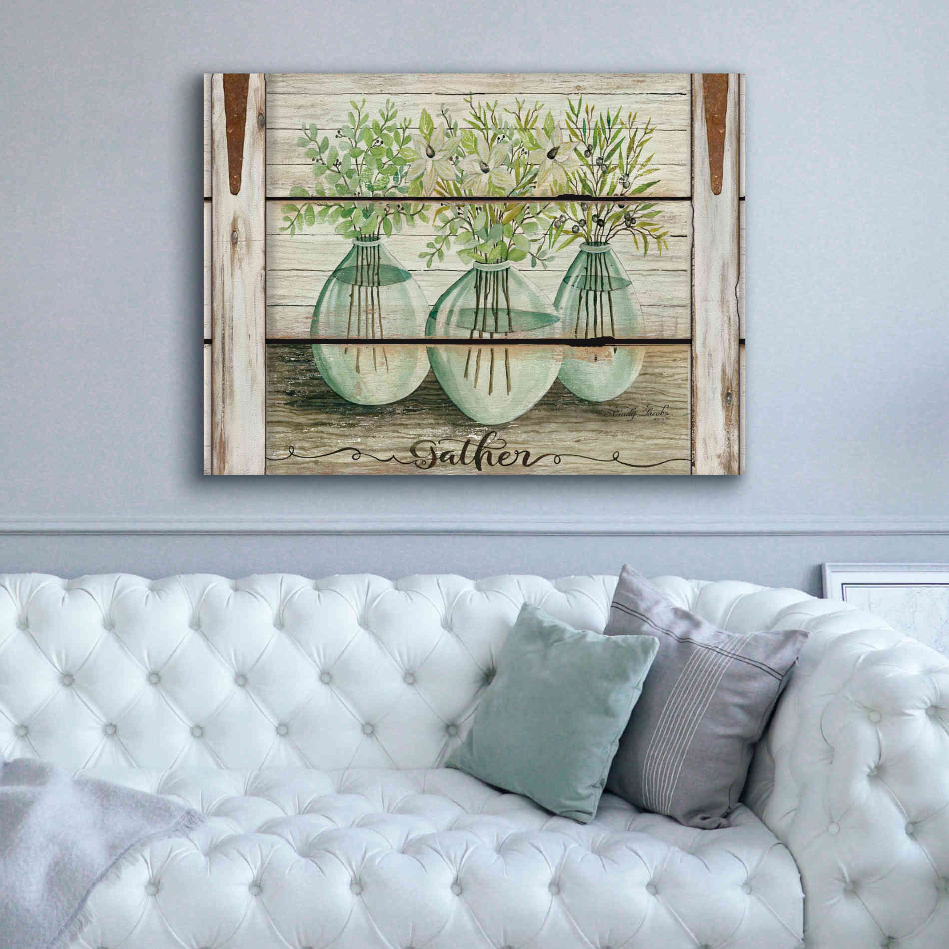 'Eucalyptus - Gather' by Cindy Jacobs, Canvas Wall Art,54 x 40