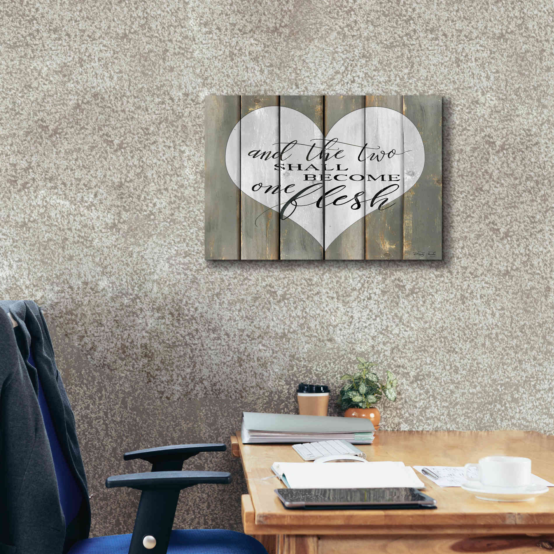 'And the Two' by Cindy Jacobs, Canvas Wall Art,26 x 18