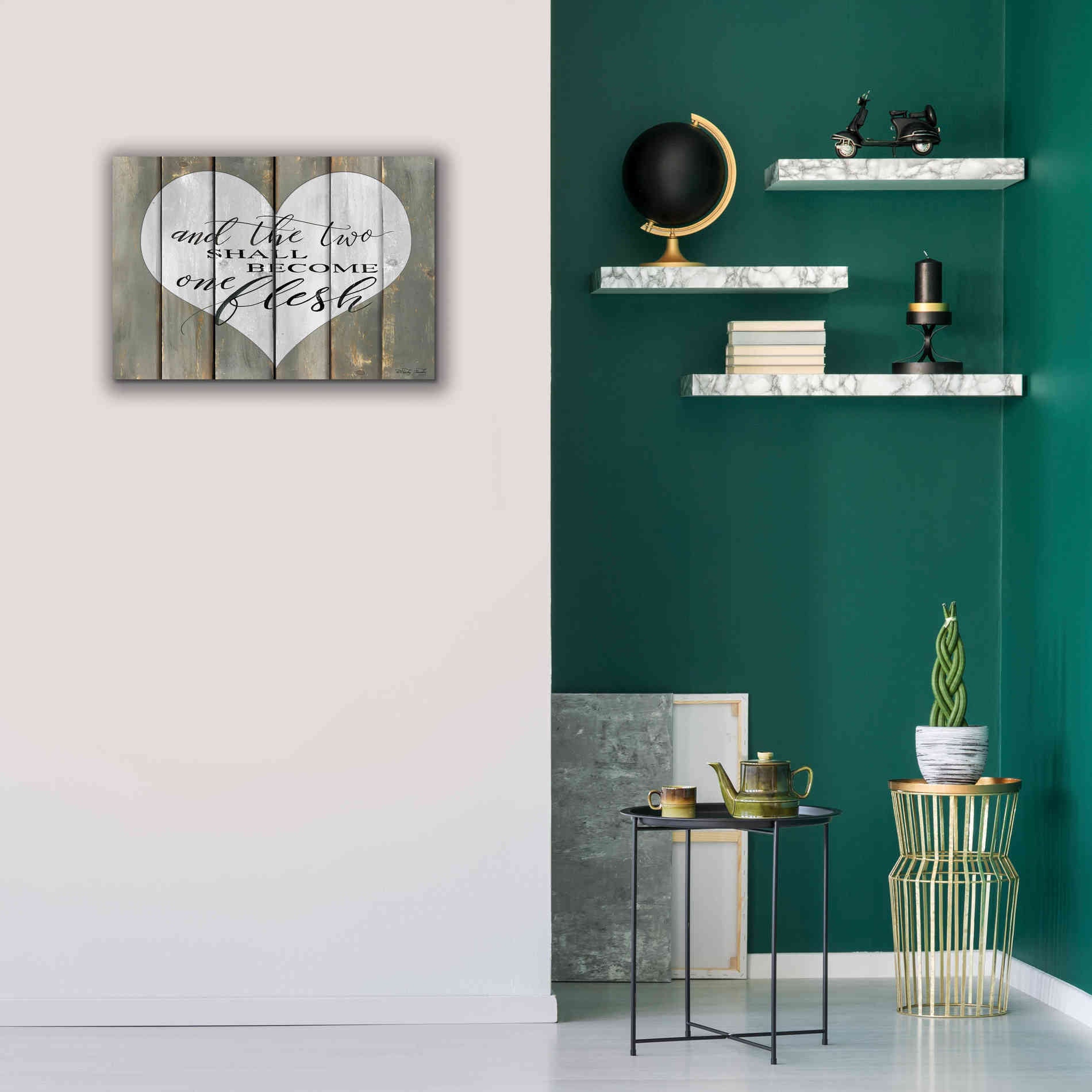 'And the Two' by Cindy Jacobs, Canvas Wall Art,26 x 18