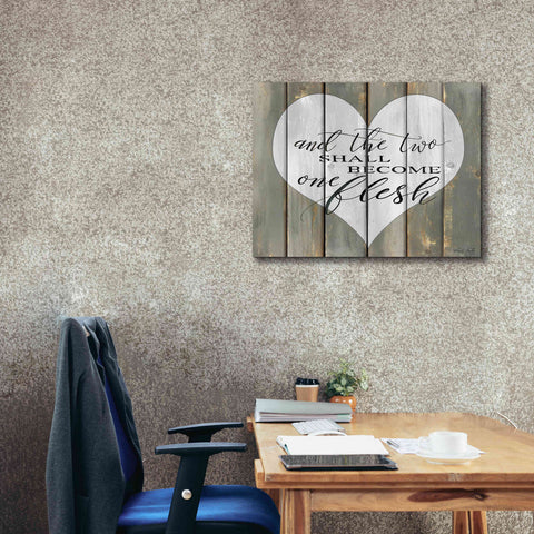 Image of 'And the Two' by Cindy Jacobs, Canvas Wall Art,34 x 26