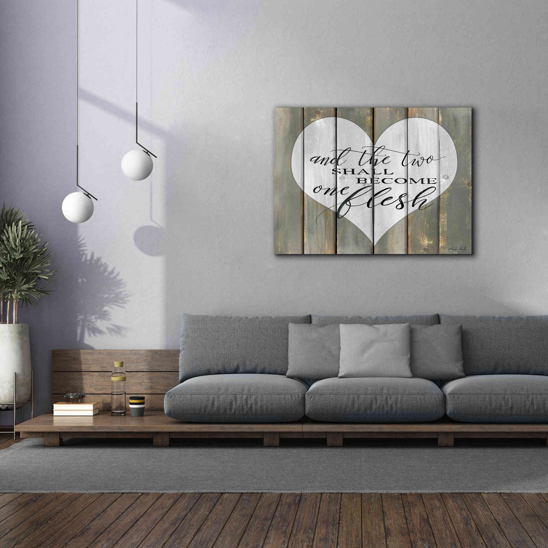 'And the Two' by Cindy Jacobs, Canvas Wall Art,54 x 40