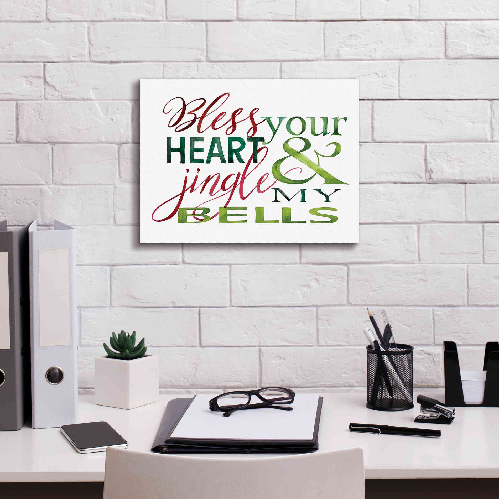 'Jingle My Bells' by Cindy Jacobs, Canvas Wall Art,16 x 12