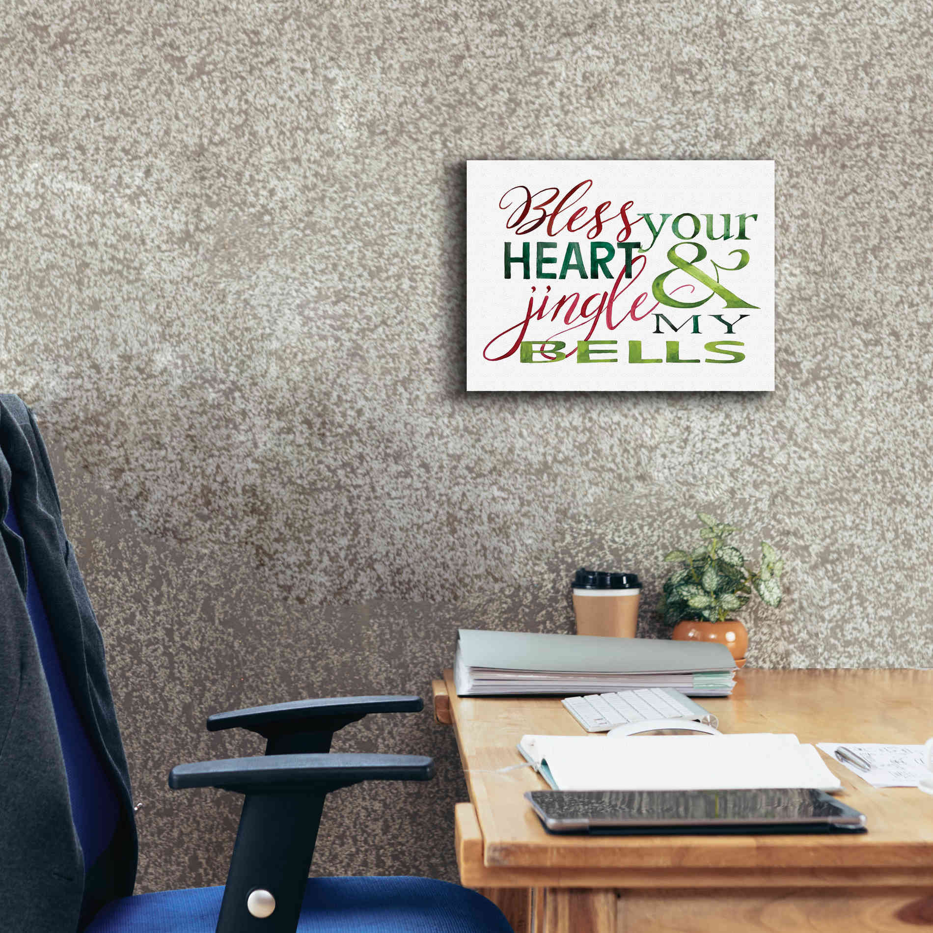 'Jingle My Bells' by Cindy Jacobs, Canvas Wall Art,16 x 12