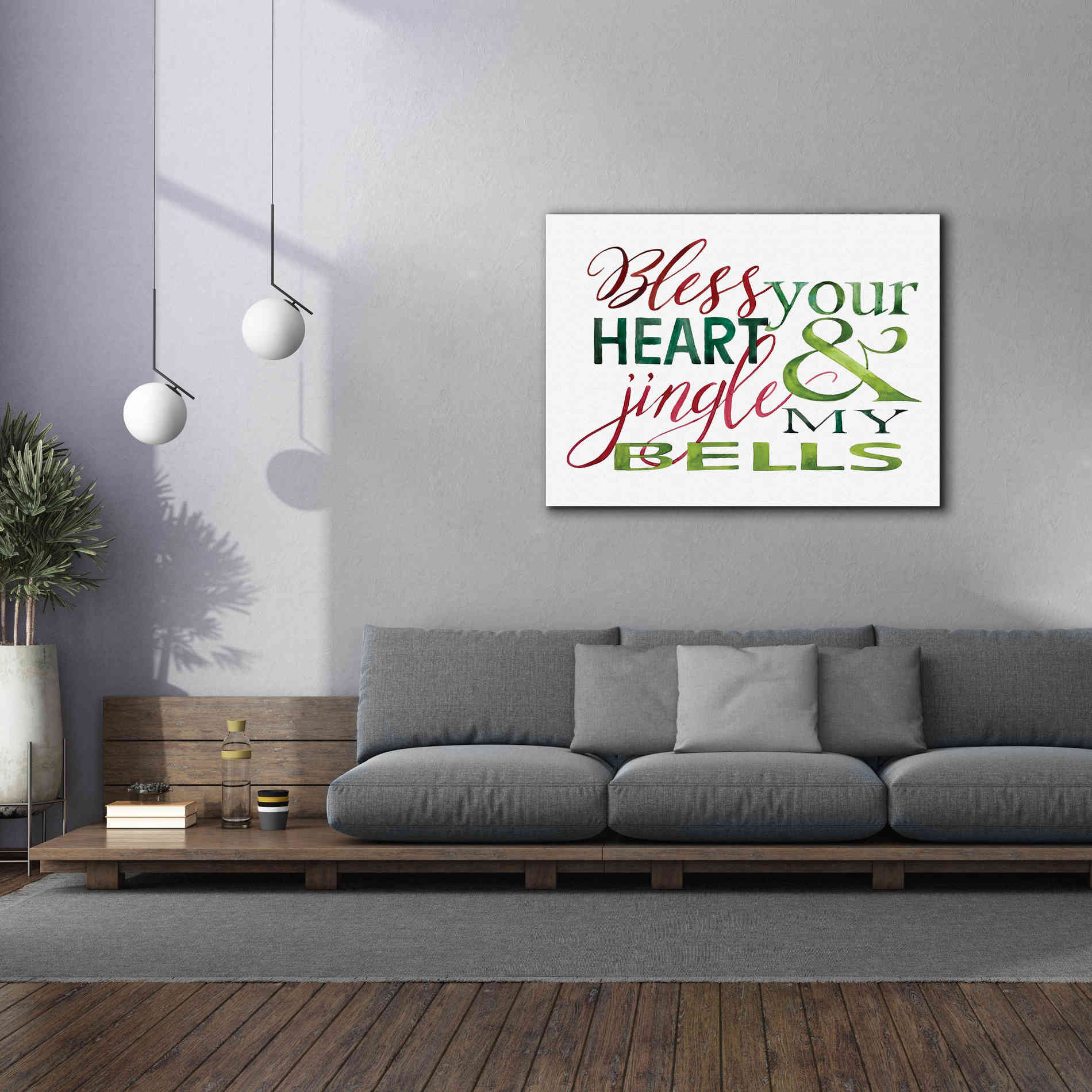 'Jingle My Bells' by Cindy Jacobs, Canvas Wall Art,54 x 40