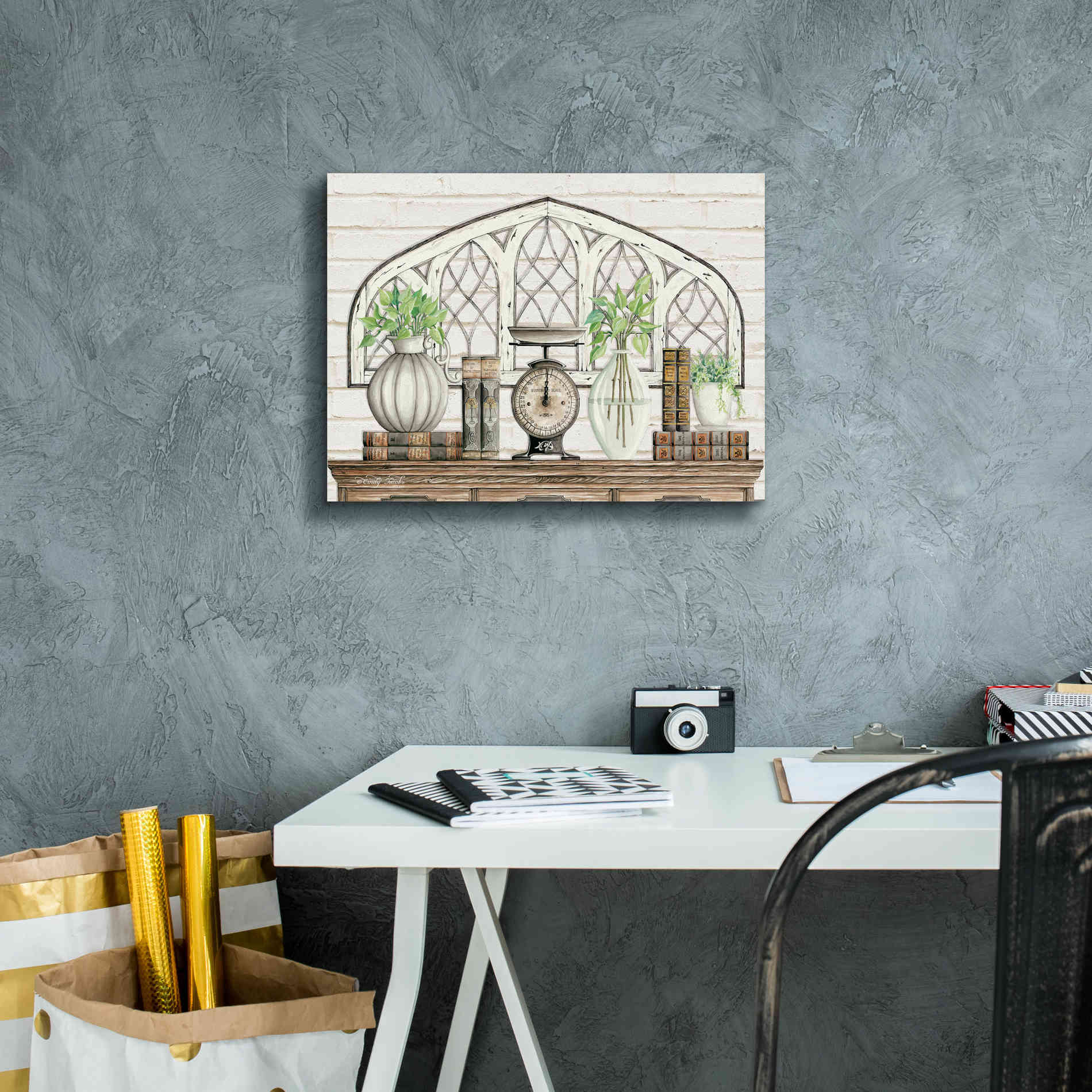 'All Things Near and Dear II' by Cindy Jacobs, Canvas Wall Art,16 x 12