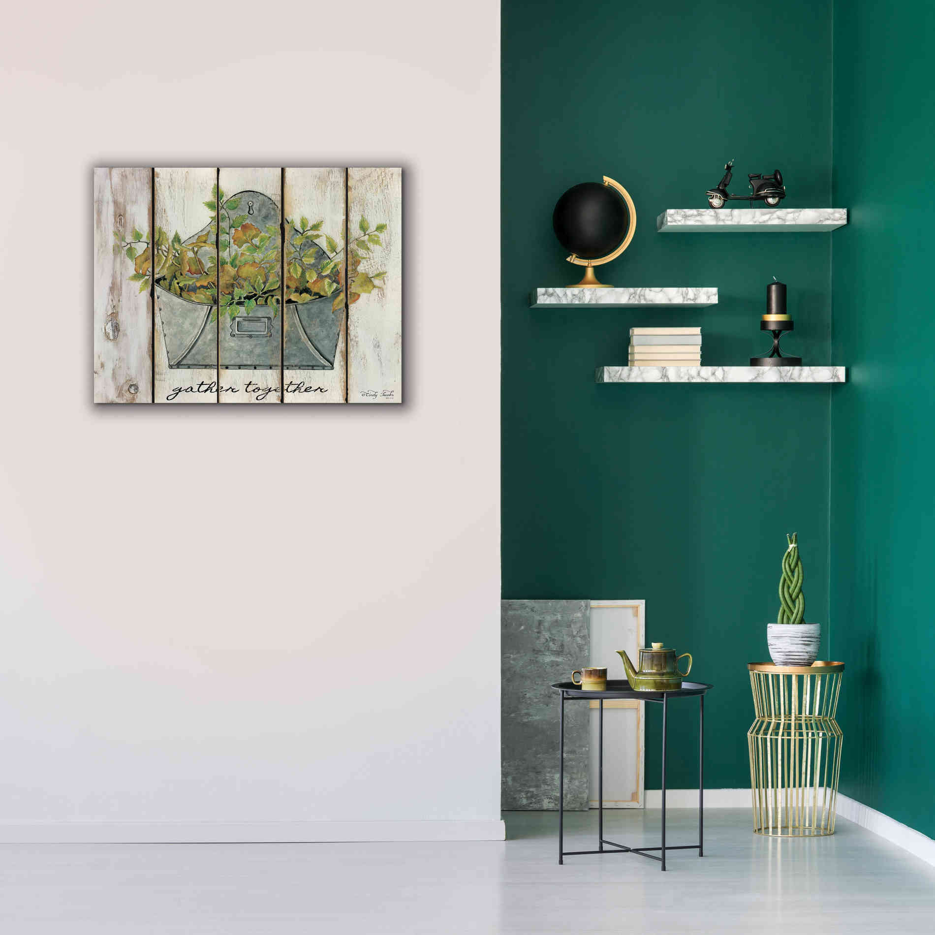 'Gather Together' by Cindy Jacobs, Canvas Wall Art,34 x 26