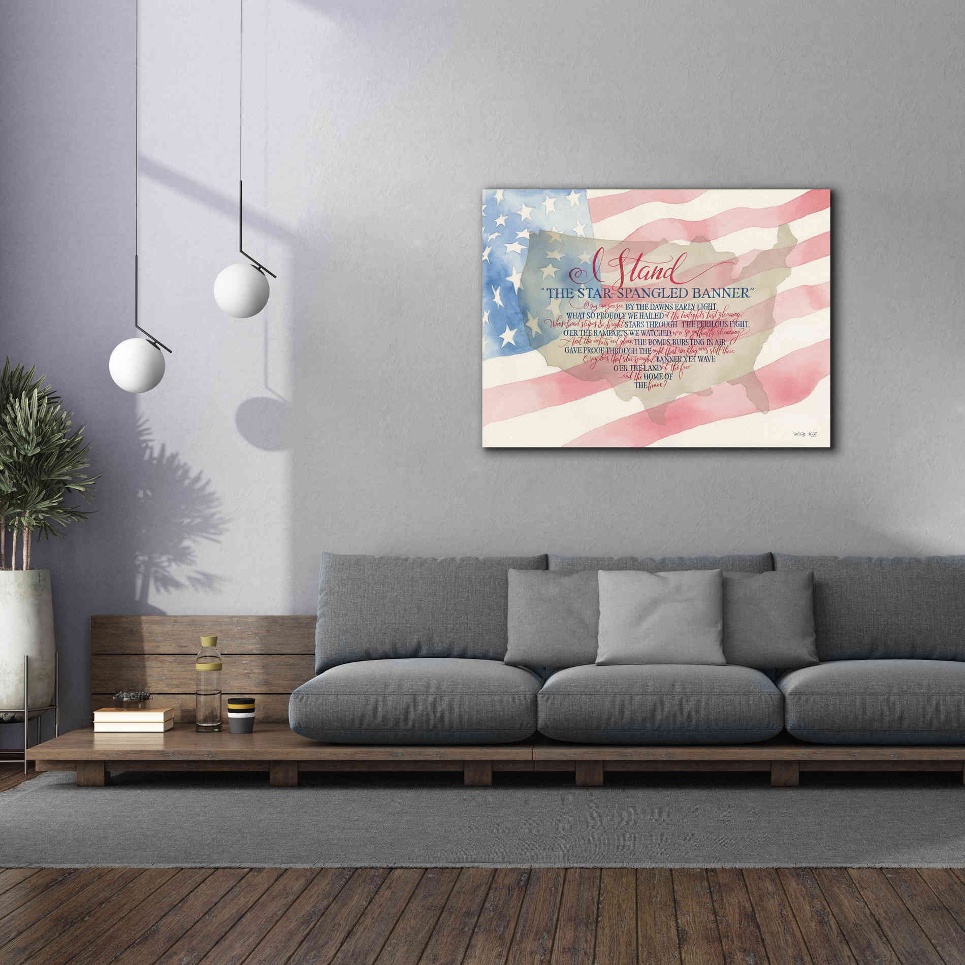 'I Stand' by Cindy Jacobs, Canvas Wall Art,54 x 40