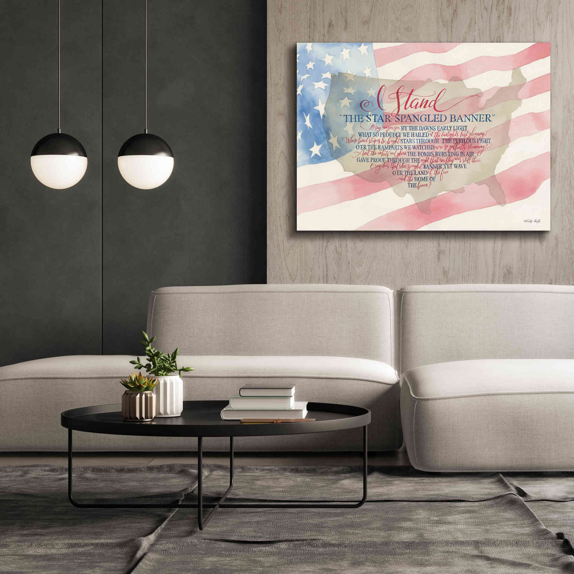 'I Stand' by Cindy Jacobs, Canvas Wall Art,54 x 40