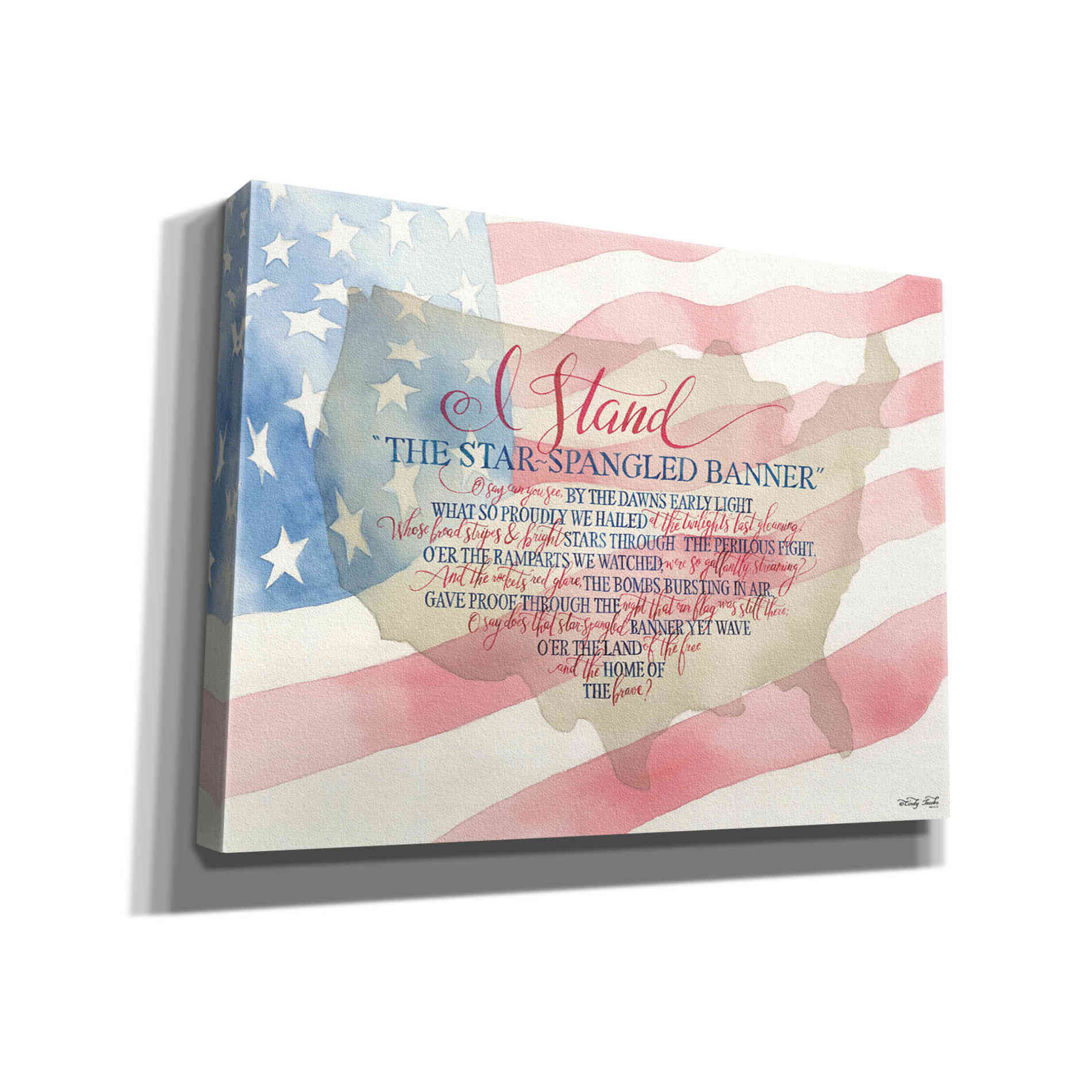 'I Stand' by Cindy Jacobs, Canvas Wall Art
