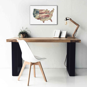 'USA Stand for the Flag' by Cindy Jacobs, Canvas Wall Art,26 x 18