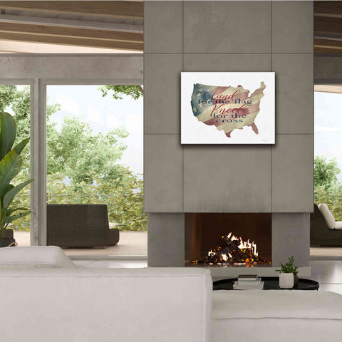 Image of 'USA Stand for the Flag' by Cindy Jacobs, Canvas Wall Art,34 x 26
