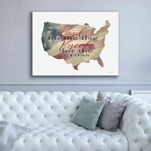 'USA Stand for the Flag' by Cindy Jacobs, Canvas Wall Art,54 x 40
