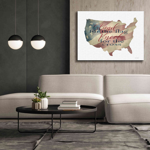 Image of 'USA Stand for the Flag' by Cindy Jacobs, Canvas Wall Art,54 x 40