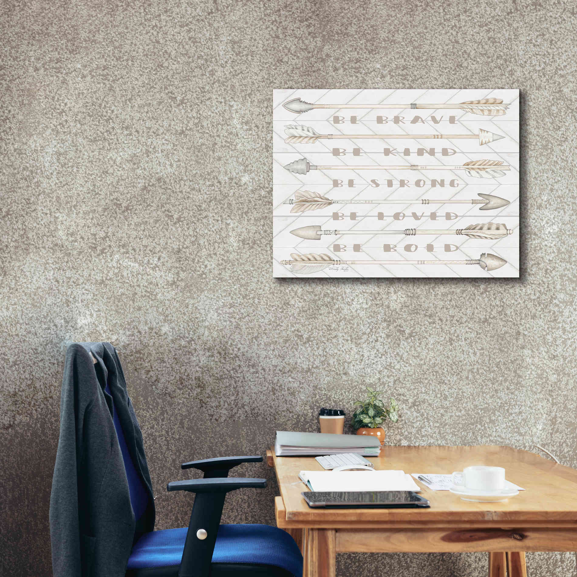 'Arrow Sentiments' by Cindy Jacobs, Canvas Wall Art,34 x 26