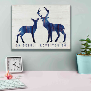 'Oh Deer, I Love You So' by Cindy Jacobs, Canvas Wall Art,16 x 12