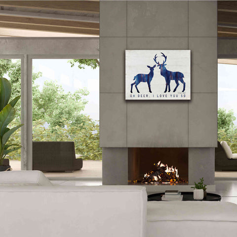 Image of 'Oh Deer, I Love You So' by Cindy Jacobs, Canvas Wall Art,34 x 26