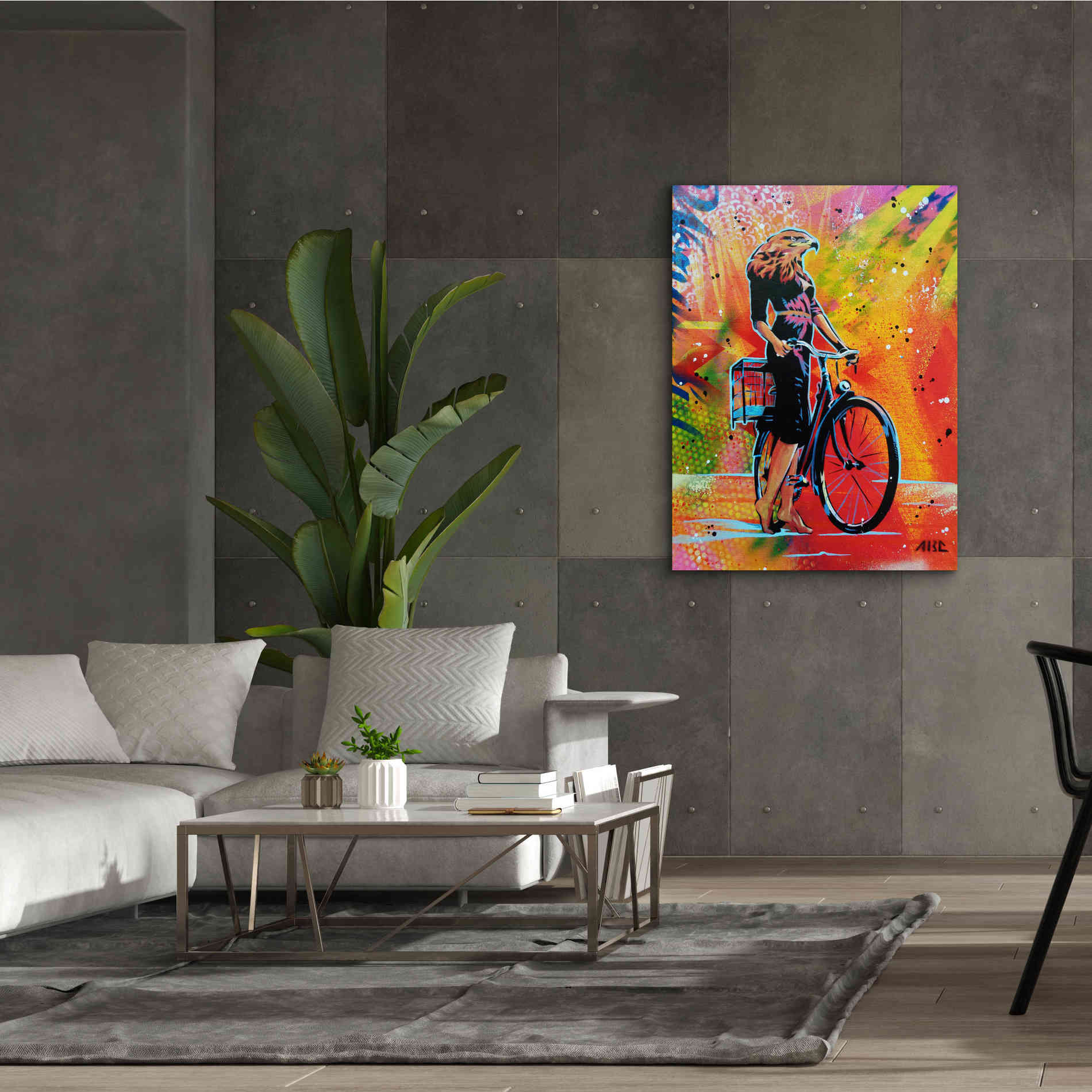 'Cycle Soaring' by AbcArtAttack, Canvas Wall Art,40 x 54