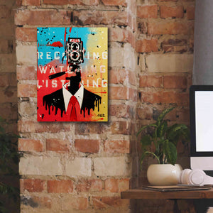 'NSA Camera Man' by AbcArtAttack, Canvas Wall Art,12 x 16
