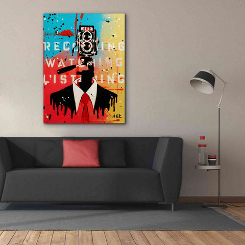Image of 'NSA Camera Man' by AbcArtAttack, Canvas Wall Art,40 x 54