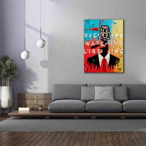 'NSA Camera Man' by AbcArtAttack, Canvas Wall Art,40 x 54