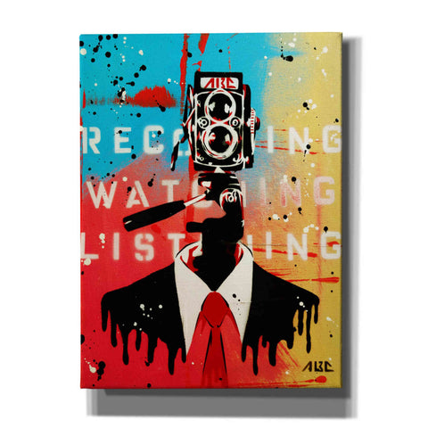 Image of 'NSA Camera Man' by AbcArtAttack, Canvas Wall Art