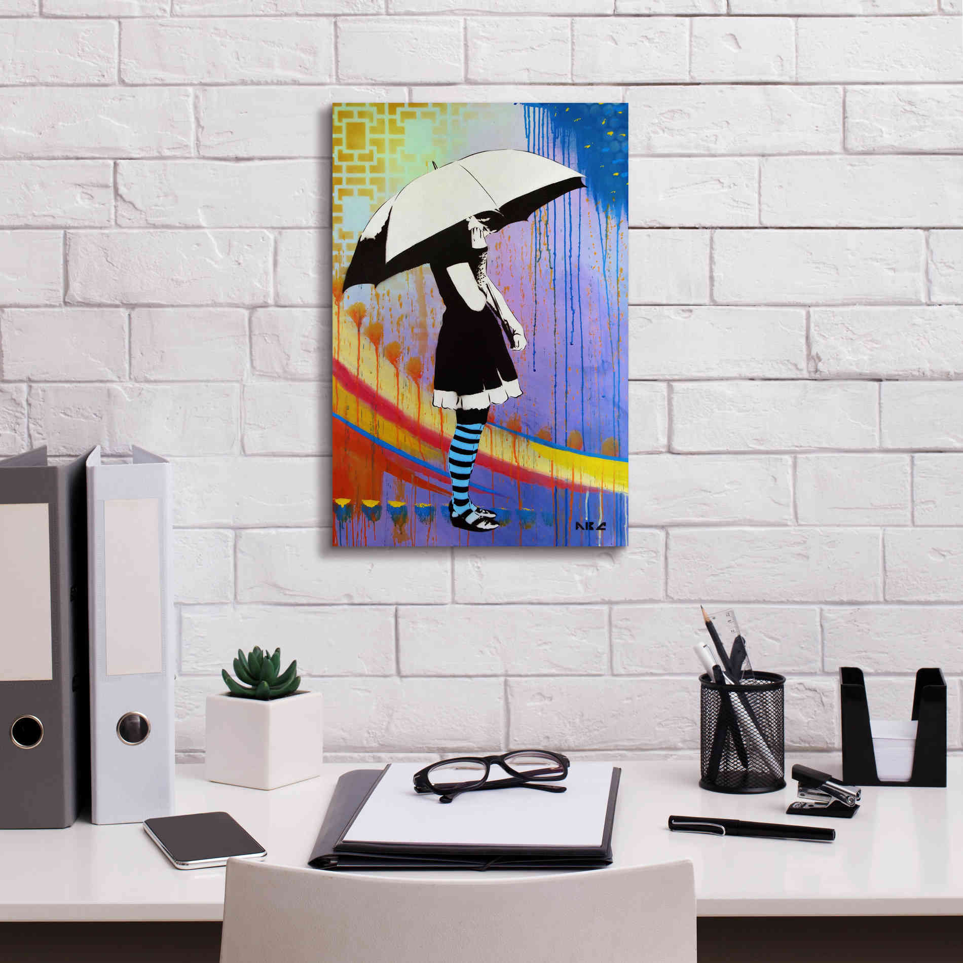 'Waiting for the Rain' by AbcArtAttack, Canvas Wall Art,12 x 18