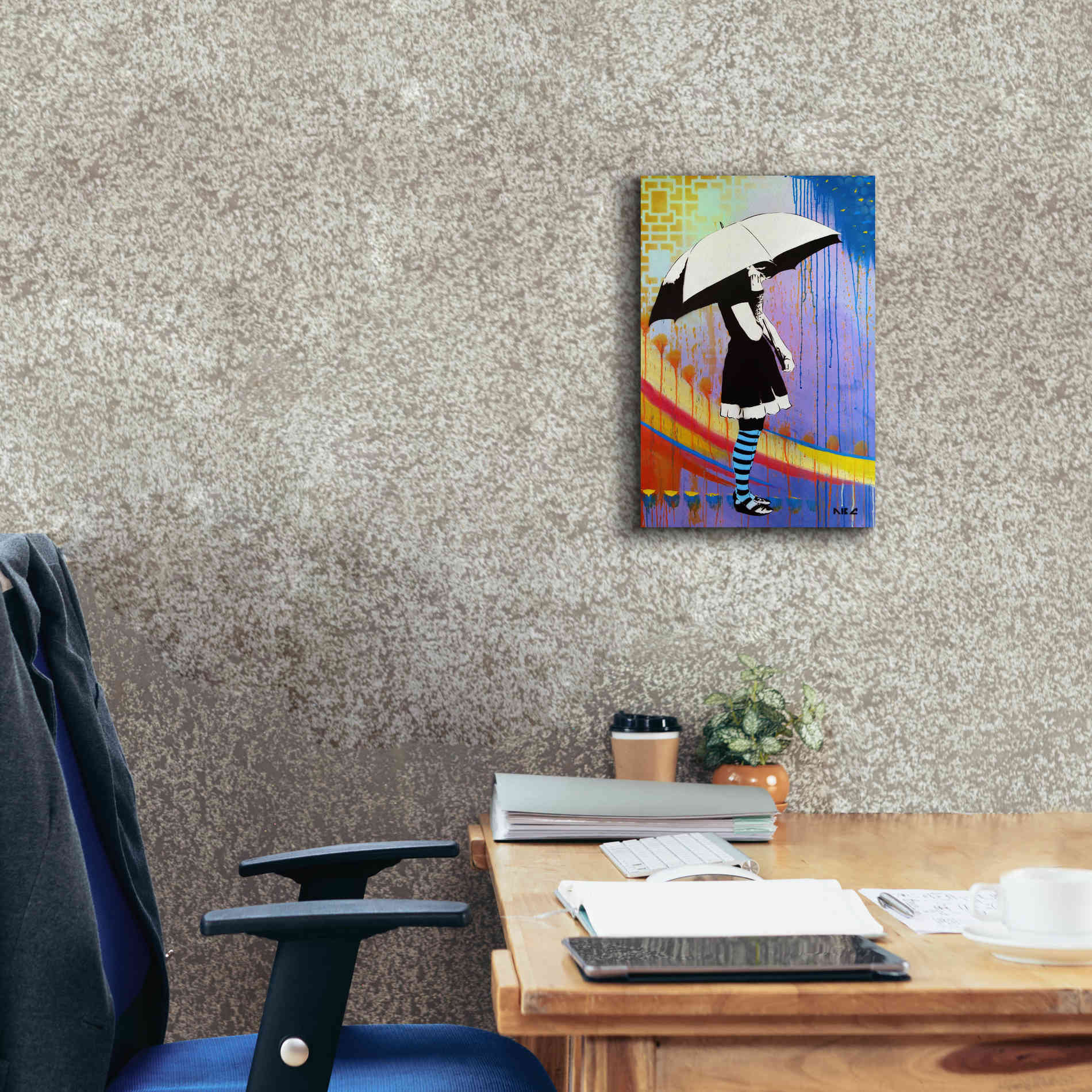 'Waiting for the Rain' by AbcArtAttack, Canvas Wall Art,12 x 18