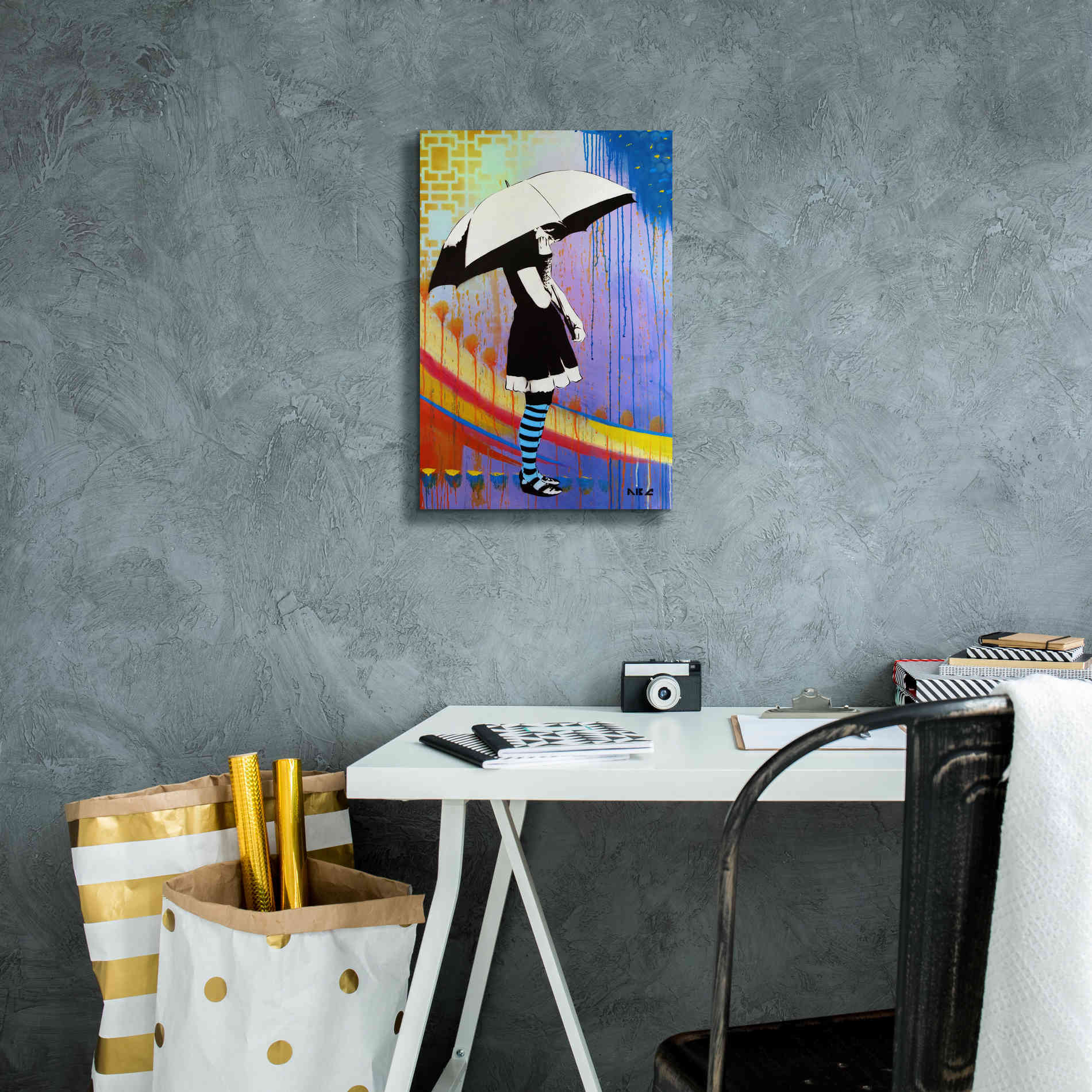 'Waiting for the Rain' by AbcArtAttack, Canvas Wall Art,12 x 18