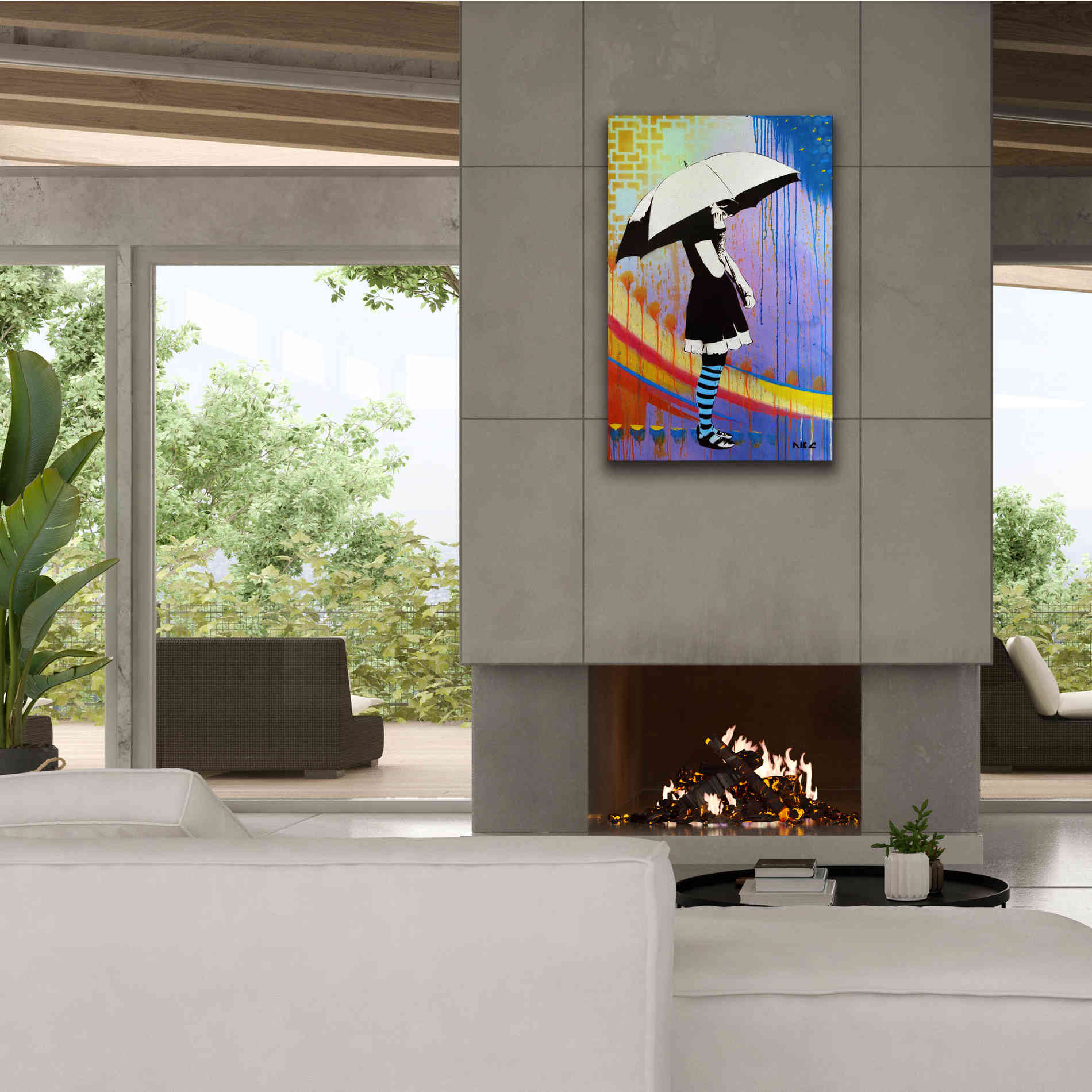 'Waiting for the Rain' by AbcArtAttack, Canvas Wall Art,26 x 40