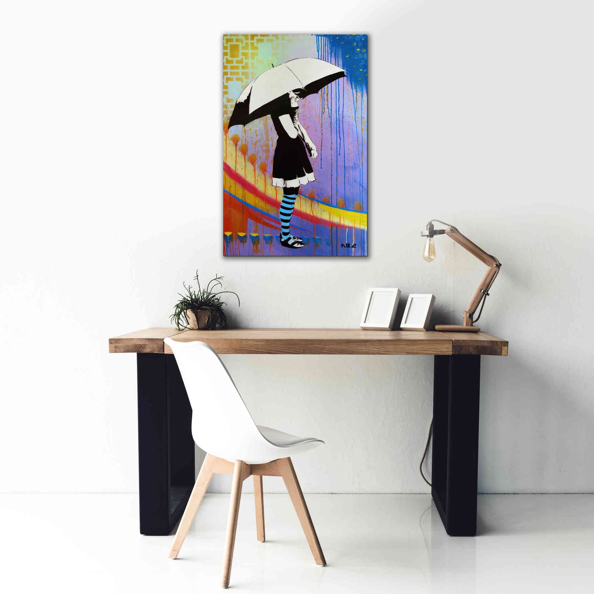 'Waiting for the Rain' by AbcArtAttack, Canvas Wall Art,26 x 40