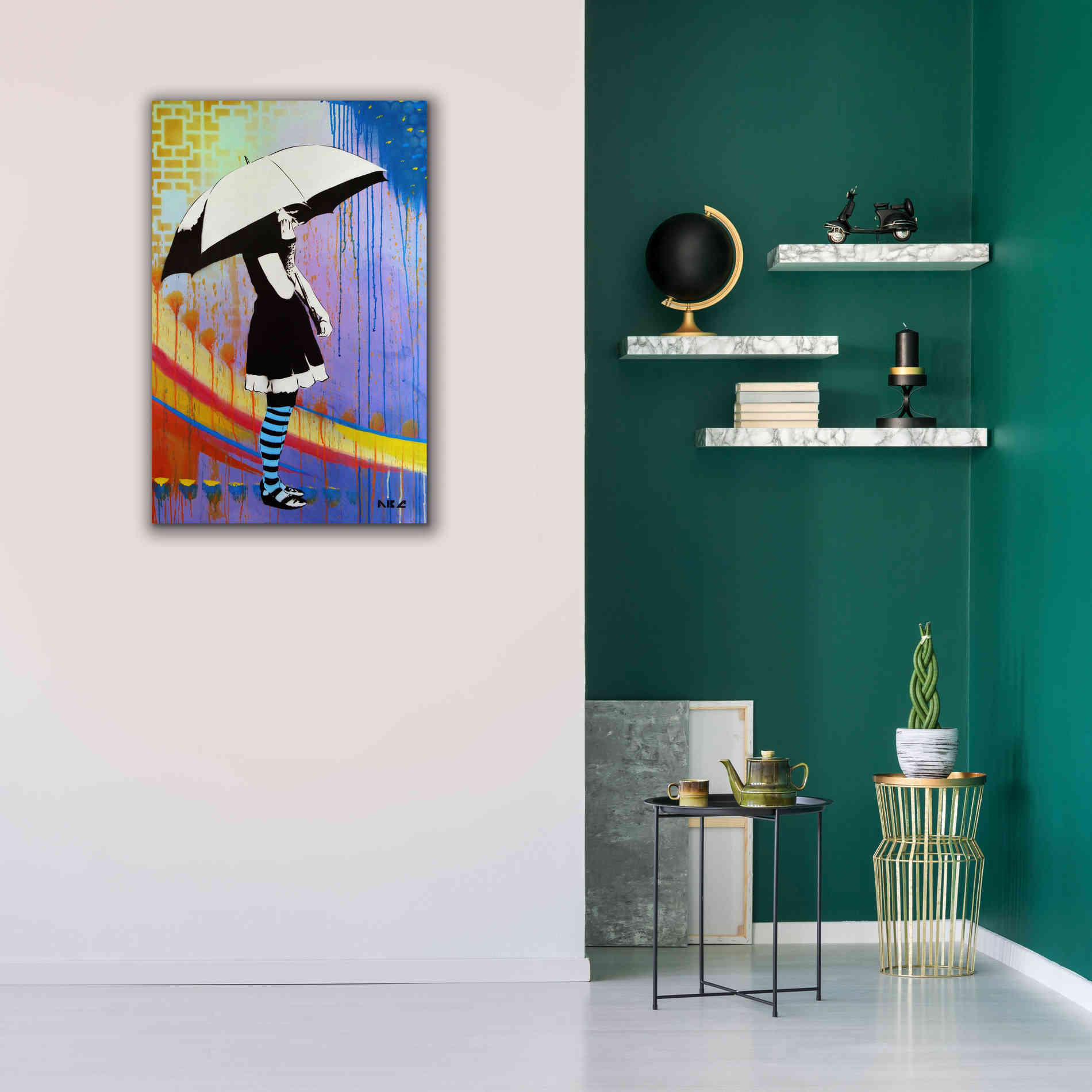 'Waiting for the Rain' by AbcArtAttack, Canvas Wall Art,26 x 40
