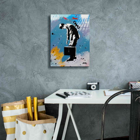 Image of 'Windup for the Wind Down' by AbcArtAttack, Canvas Wall Art,12 x 16