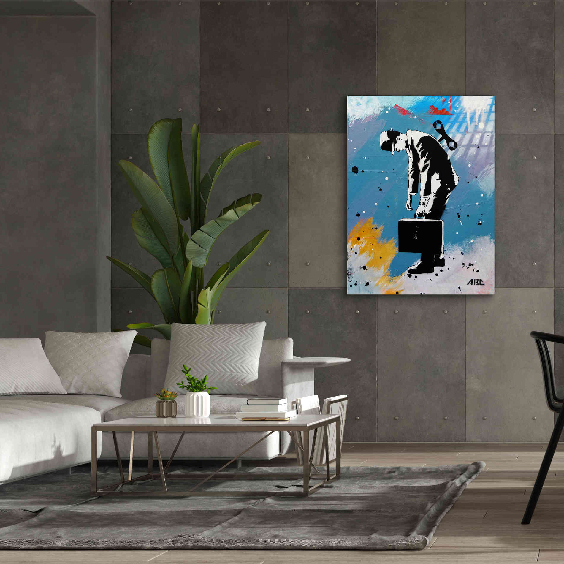 'Windup for the Wind Down' by AbcArtAttack, Canvas Wall Art,40 x 54