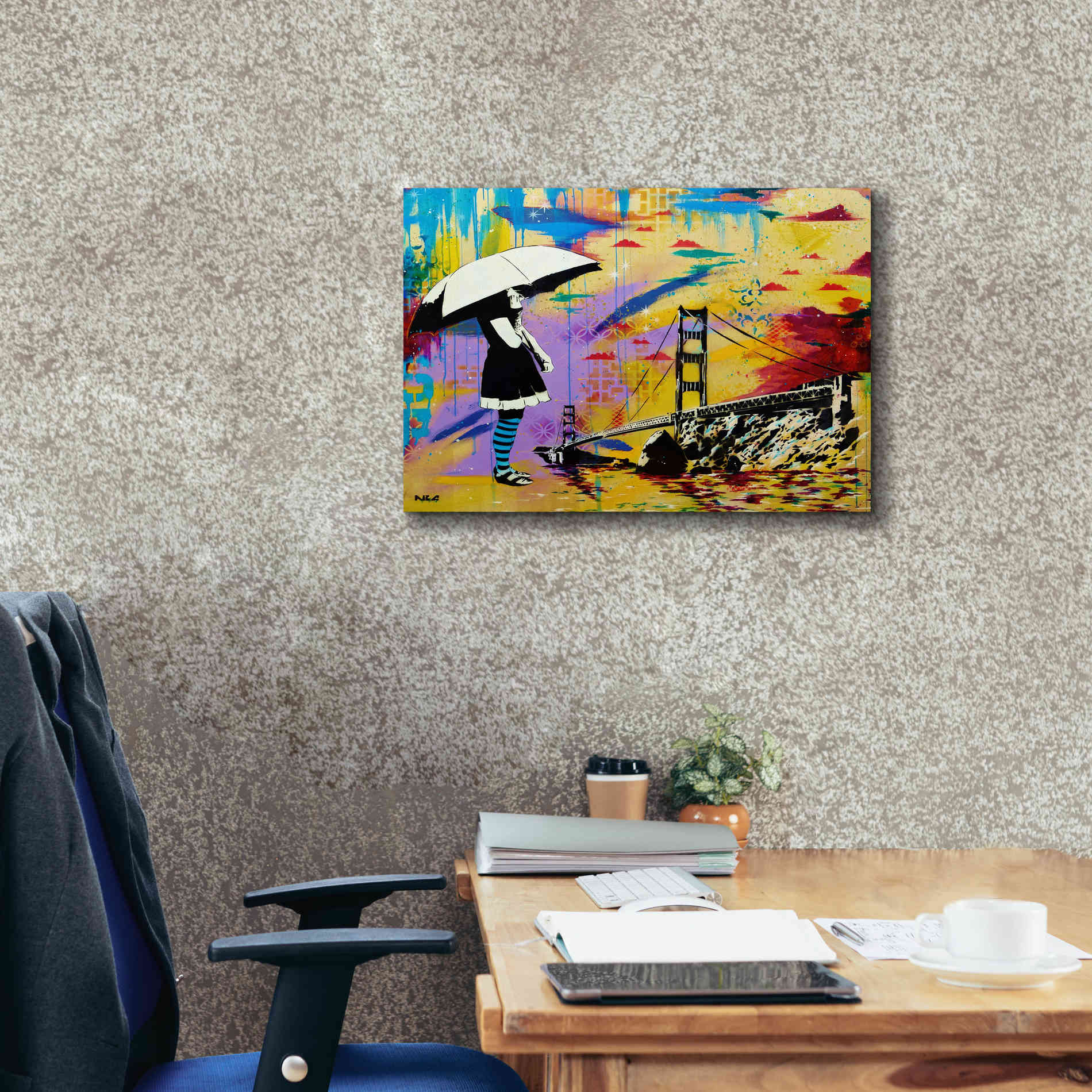 'Shelter at Bay' by AbcArtAttack, Canvas Wall Art,24 x 20