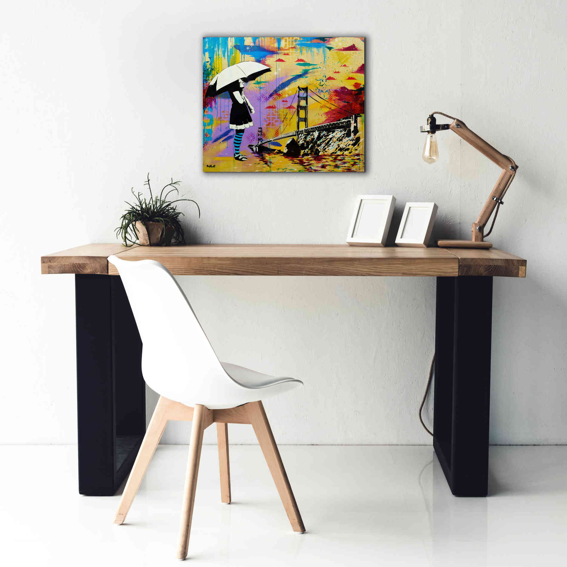 'Shelter at Bay' by AbcArtAttack, Canvas Wall Art,24 x 20