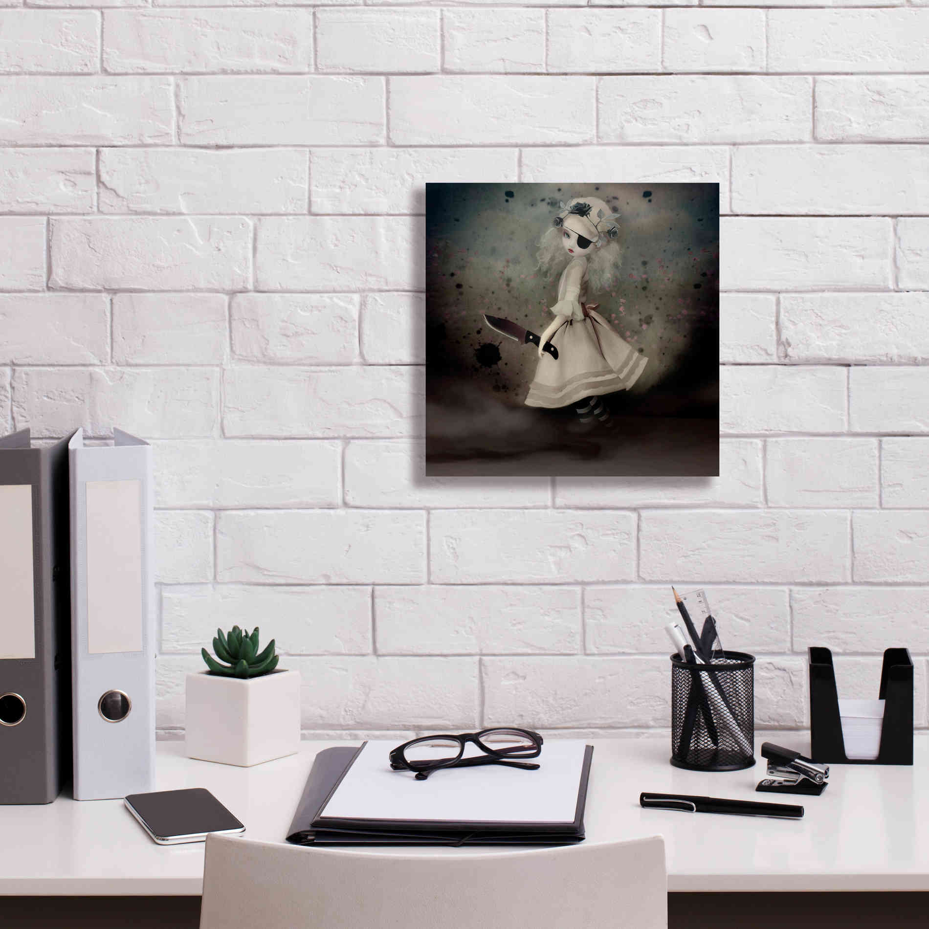'Broken Dawn' by Art & Ghosts, Canvas Wall Art,12 x 12