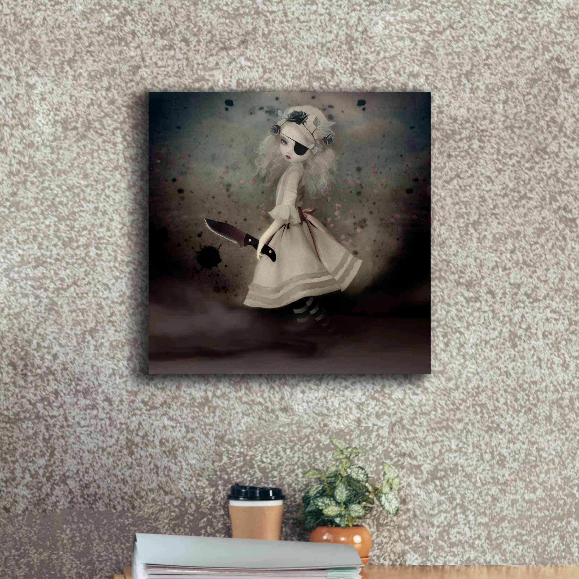 'Broken Dawn' by Art & Ghosts, Canvas Wall Art,18 x 18
