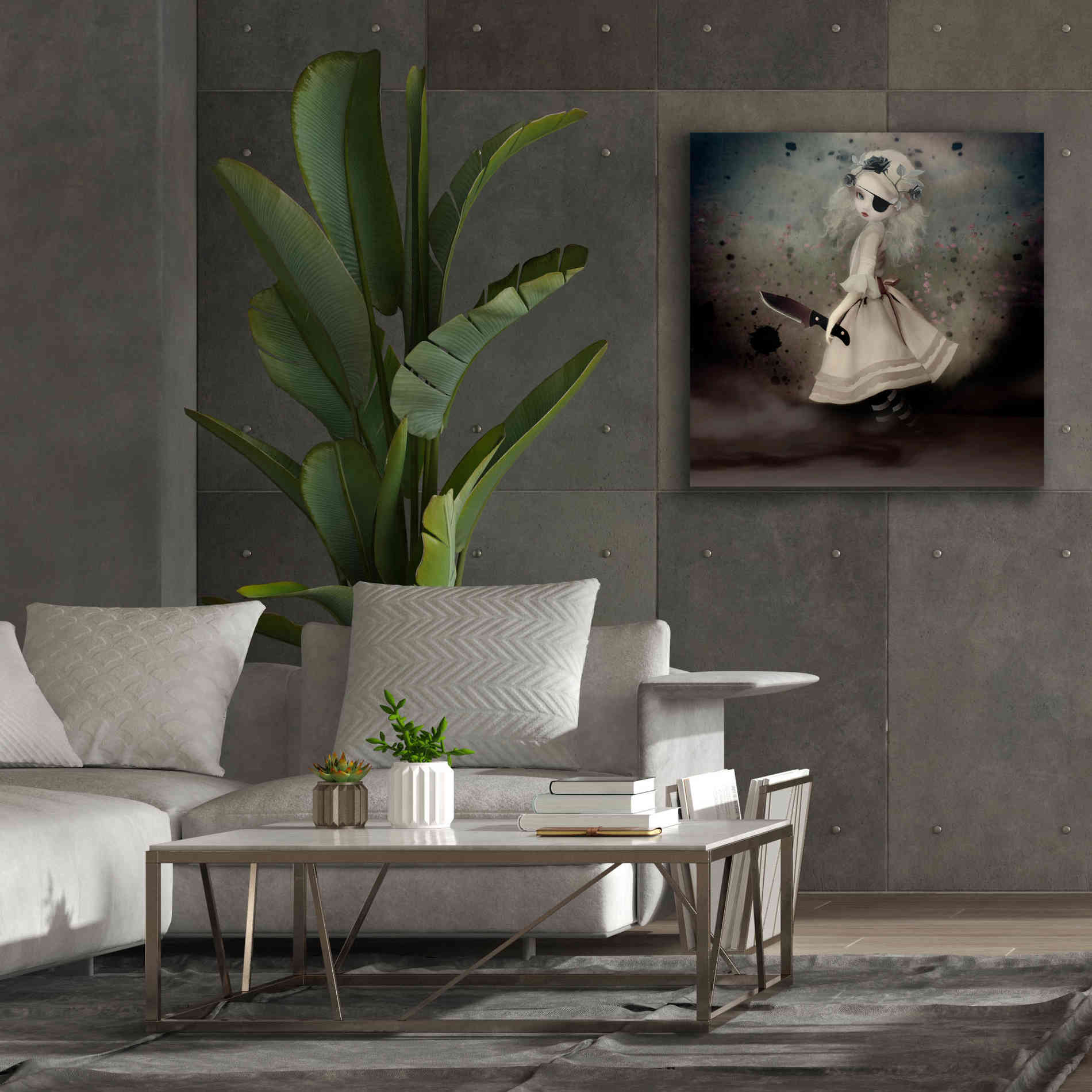 'Broken Dawn' by Art & Ghosts, Canvas Wall Art,37 x 37