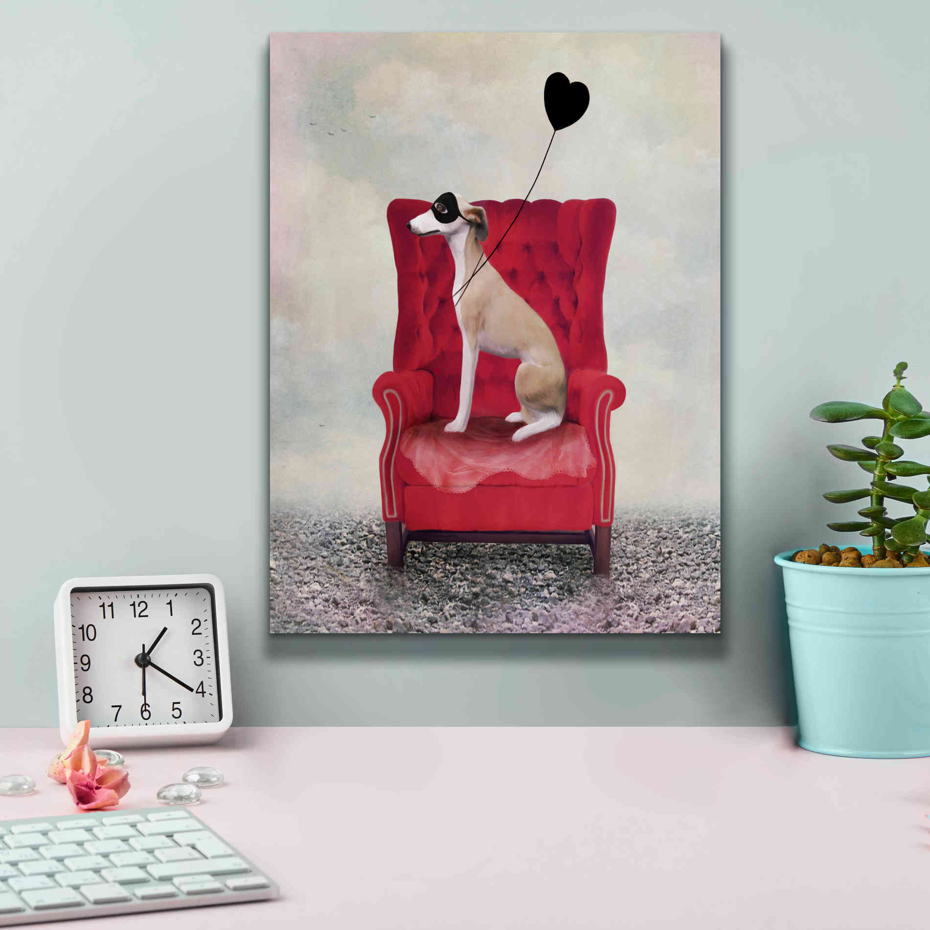 'Heathcliffe' by Art & Ghosts, Canvas Wall Art,12 x 16
